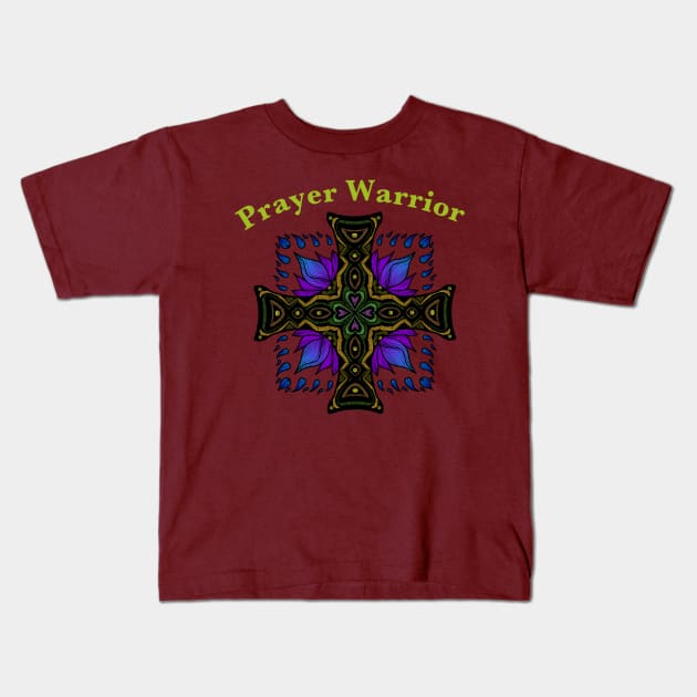 Prayer Warrior Kids T-Shirt by TonyaRoach143